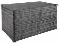 tectake Auflagenbox mit Aluminiumgestell Oslo, 145x82,5x79,5cm - grau 404245