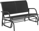 TecTake GmbH Schaukelbank Greta 2-Sitzer 121x72x86,5cm - schwarz 404599