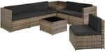 TecTake GmbH Rattan Lounge Verona - natur 404235