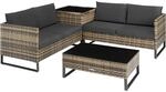 TecTake GmbH Rattanlounge Ostuni - natur 404302