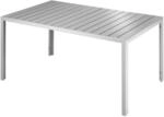 TecTake GmbH Aluminium Gartentisch Bianca h&ouml;henverstellbare F&uuml;&szlig;e 150x90x74,5cm -
