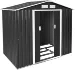 TecTake GmbH Gartenhaus mit Satteldach - grau/wei&szlig; 404520