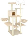 TecTake GmbH Kratzbaum Lilou 165cm - beige 402932