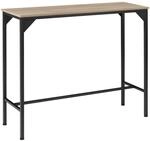 TecTake GmbH Bartisch Kerry 120x40x100,5cm - Industrial Holz hell, Eiche Sonoma