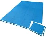 TecTake GmbH Bodenschutzmatte 24-tlg. - blau 404134