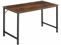 Schreibtisch Jenkins - Industrial Holz dunkel, rustikal, 140 cm