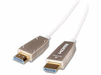 celexon UHD Fibre HDMI 20m - HDMI 2.0b Lichtleiter Kabel in Weiss