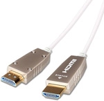 celexon UHD Fibre HDMI 6m - HDMI 2.0b Lichtleiter Kabel in Weiss