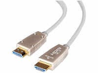 celexon UHD Fibre HDMI 10m - HDMI 2.1 Lichtleiter Kabel in Weiss