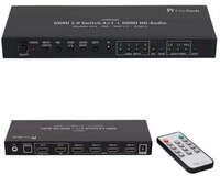 FeinTech HDMI 2.0 Switch 4x1+1 (mit HDMI HD-Audio Ausgang)