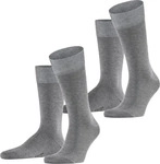 Falke 14610, Falke Socken im 2er-Pack Mittelgrau Melange men