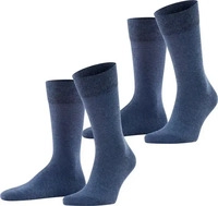 Falke 14610, Falke Socken im 2er-Pack Dunkelblau Melange men