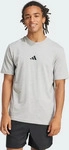 adidas Sportswear JF1091, adidas Sportswear T-Shirt mit Label-Stitching Hellgrau men