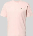 Lacoste TH7318-00, Lacoste Regular Fit T-Shirt aus reiner Baumwolle Rosa men