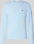 Lacoste AH0128-00, Lacoste Regular Fit Pullover aus Baumwoll-Mix Hellblau men