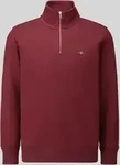 Gant 2008005, Gant Regular Fit Troyer aus Baumwoll-Mix Bordeaux men