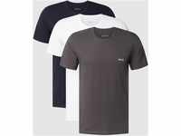 T-Shirt mit Label-Stitching im 3er-Pack Modell 'Classic'