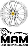 MAM MAMA47517511235BP, MAM A4 7 5x17 5x112 ET35 MB66 6 BLACK PAINTED