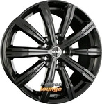 MAK F8090IRGB45GD3X, MAK BIRMINGHAM 8 0x19 5x108 ET45 MB63 4 Gloss-Black