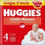 Huggies Little Movers Babywindeln Gr&ouml;&szlig;e 4 150 St&uuml;ck