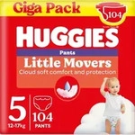Huggies Little Movers Windelhosen F&uuml;r Babys Gr&ouml;&szlig;e 5 104 St&uuml;ck