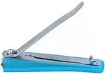 Nippes Solingen Fu&szlig;-Nagelknipser Mit Nagelfang Blau 557B 1 St&uuml;ck