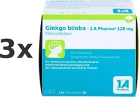 PZN-DE 17534800, GINKGO BILOBA-1A Pharma 120 mg Filmtabletten 120 St