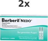 PZN-DE 00255510, Berberil N EDO Augentropfen, Grundpreis: &euro; 1.272,- / l