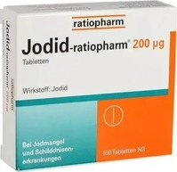PZN-DE 04620018, Jodid ratiopharm 200 &micro;g Tabletten