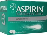 PZN-DE 10203626, ASPIRIN 500 mg &uuml;berzogene Tabletten 40 St