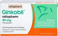 PZN-DE 06680792, GINKOBIL ratiopharm 40 mg Filmtabletten 30 St