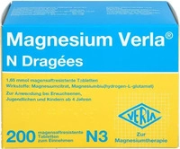 PZN-DE 04911945, MAGNESIUM VERLA N Dragees 200 St