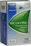 PZN-DE 07353612, NICORETTE Kaugummi 2 mg whitemint 105 St