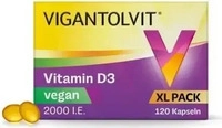 PZN-DE 18199077, VIGANTOLVIT 2000 I.E. Vitamin D3 vegan Weichkaps. 120 St