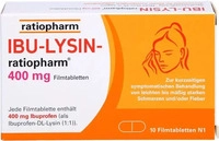 PZN-DE 16197861, IBU-LYSIN-ratiopharm 400 mg Filmtabletten 10 St