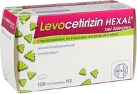 PZN-DE 14241670, LEVOCETIRIZIN HEXAL bei Allergien 5 mg Filmtabl. 100 St