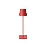 Sigor Akku-Tischleuchte Nuindie pocket feuerrot 210mm 1,4W Flex-Mood 2200K/2700K IP54
