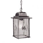 Elstead Lighting Wexford Kettenlaterne Aluminium/Glas Schwarz/Silber IP23 E27 WX9