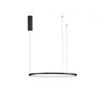 Nova Luce TARQUIN LED Pendelleuchte Schwarz 37W 3000K dimmbar 60cm 9345601