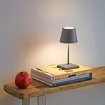 Sigor Akku-Tischleuchte Nuindie mini USB-C graphitgrau 2,2W FlexMood 2200K/2700K IP54