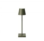 Sigor Akku-Tischleuchte Nuindie pocket tannengr&uuml;n 210mm 1,4W Flex-Mood 2200K/2700K