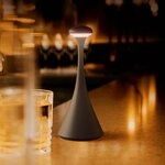 Sigor Akku-Tischleuchte Nudrop mini nachtschwarz 210mm 1,8W Flex-Mood 2200K/2700K