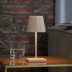 Sigor Akku-Tischleuchte Nuindie mini USB-C d&uuml;nenbeige 2,2W FlexMood 2200K/2700K IP54