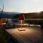 Sigor Akku-Tischleuchte Nuindie mini USB-C feuerrot 2,2W FlexMood 2200K/2700K IP54