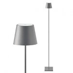 Sigor Akku-Stehleuchte Nuindie USB-C 1200mm graphitgrau 2,2W FlexMood 2200K/2700K