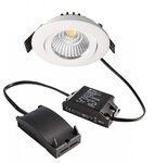 Deko-Light LED Deckeneinbauleuchte Dione 230V 8,5W 800lm dimmbar 3000K Wei&szlig; 565355