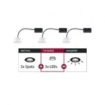 Paulmann 92472 LED Modul Einbauleuchte Choose Coin 3er-Set rund 50mm 3x6W 3x470lm
