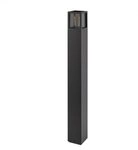 Deko-Light Pollerleuchte Facado II eckig get&ouml;nt 1000mm 1x E27 IP65 Dunkelgrau 730497