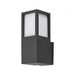 Deko-Light Wandaufbauleuchte Facado 2 Square opal IP65 1xE27 Dunkelgrau 731157