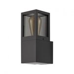 Deko-Light Wandaufbauleuchte Facado 2 Square get&ouml;nt IP65 1xE27 Dunkelgrau...
